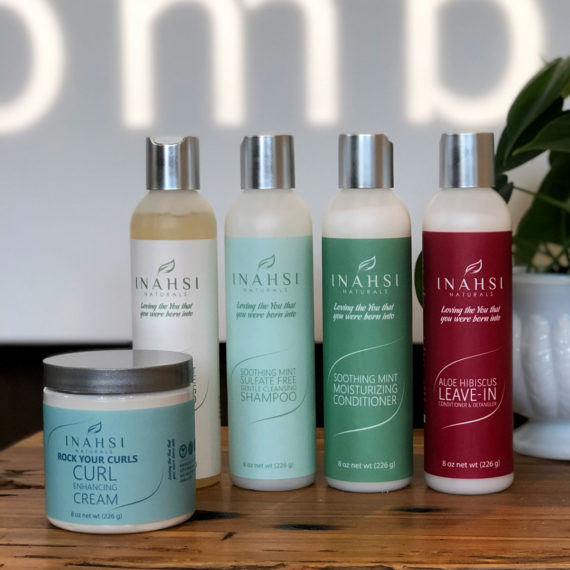 inahsi products at Ombu Salon + Spa in Edmonds, WA